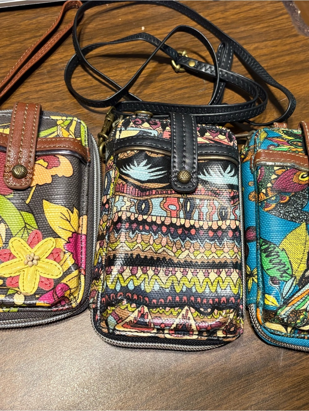 Sakroots Multicolor Patterned Crossbody Phone Bag